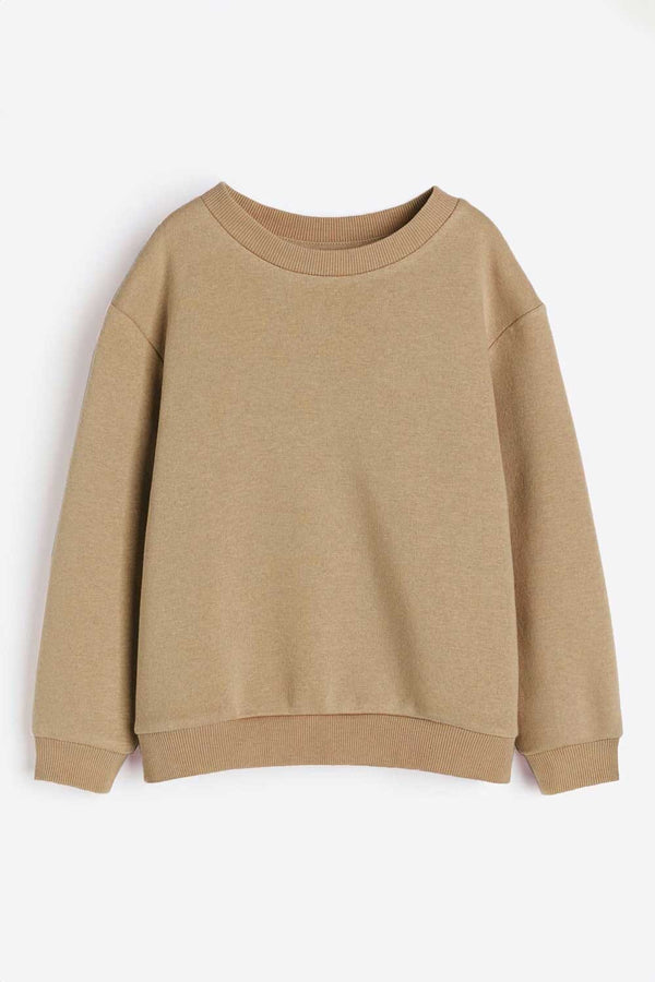 elo Rabbit Skins Kid's Plain Design Fleece Sweat Shirt Brown