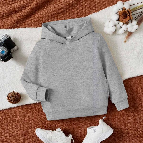 Elo Rabbit Skins Kid's Solid Design Pullover Hoodie White