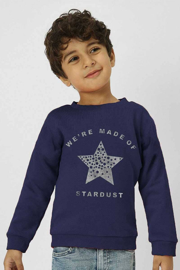 elo Rabbit Skins Kid's Star Dust Printed Fleece Sweatshirt Navy