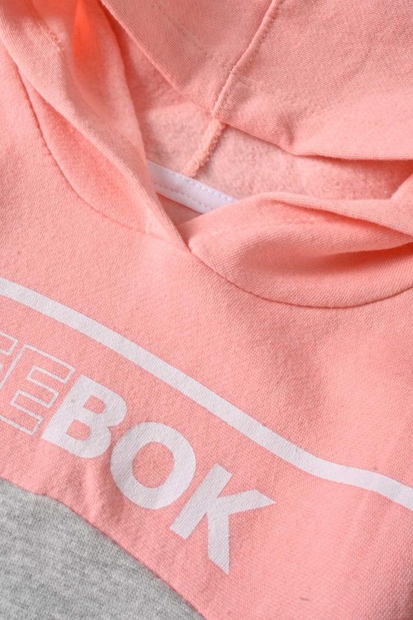 Elo RBK Kids' Sweat Suit Set 2 Pcs Pink & Heather Grey