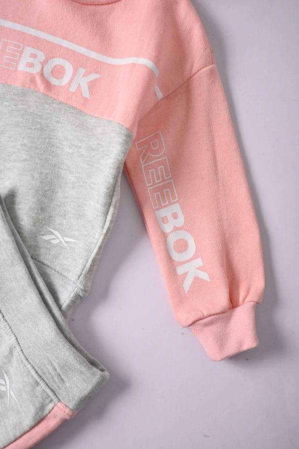 Elo RBK Kids' Sweat Suit Set 2 Pcs Pink & Heather Grey