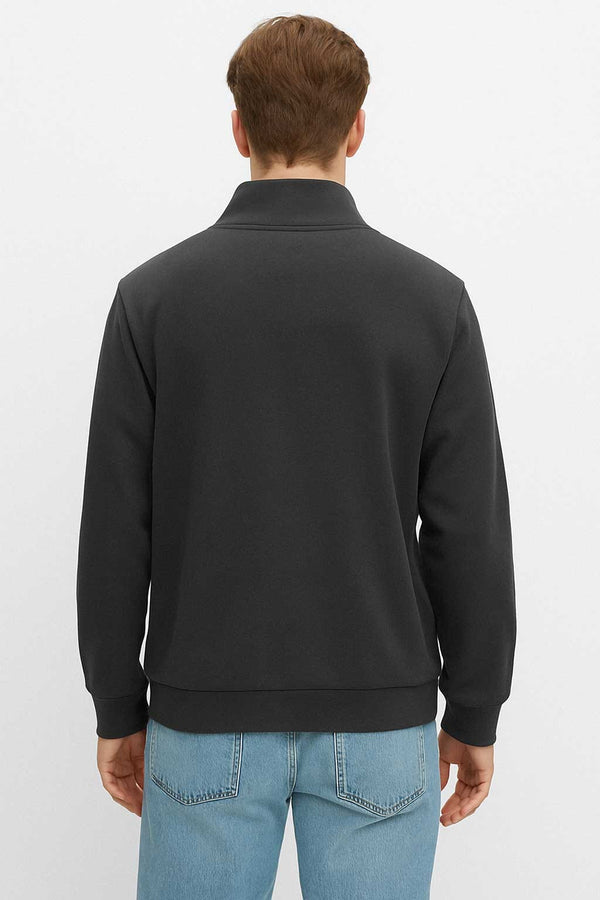 Elo RGT Men's Fleece Quarter Zipper Sweat Shirt Graphite