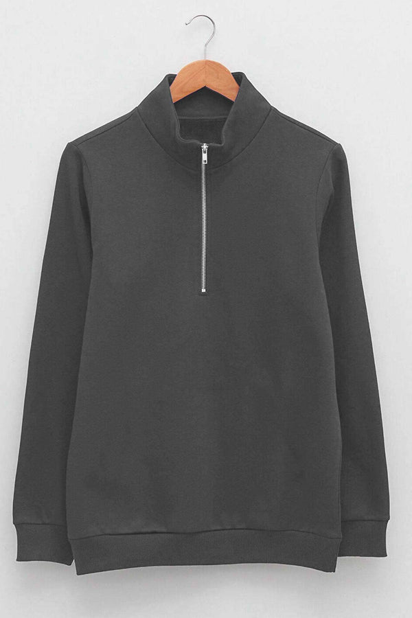 Elo RGT Men's Fleece Quarter Zipper Sweat Shirt Graphite