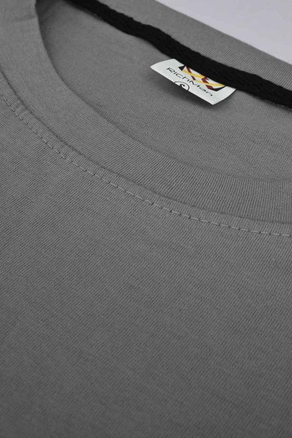 Elo Richman Men's Summer Vibes Printed Short Sleeve Tee Shirt Slate Grey