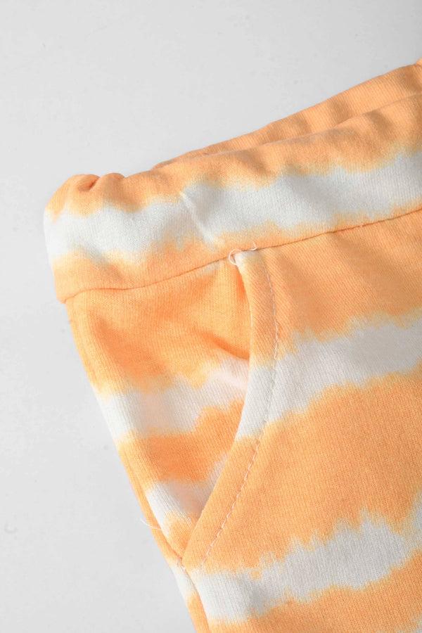 Elo Ritado Baby Kids Olinda Printed Terry Shorts Orange