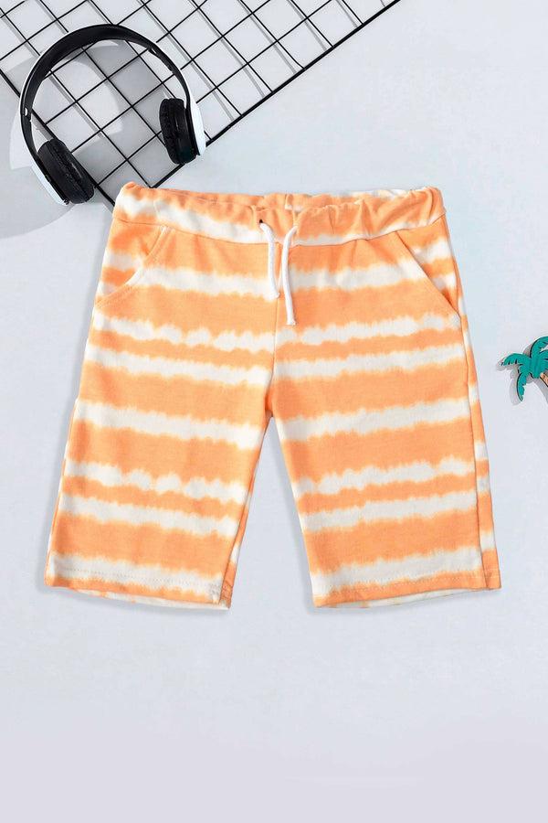 elo Ritado Baby Kids Olinda Printed Terry Shorts Orange