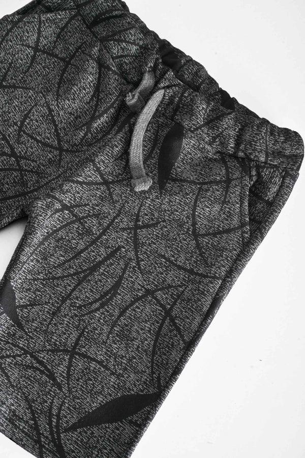 Elo Ritado Kid's Chester Printed Terry Shorts Black