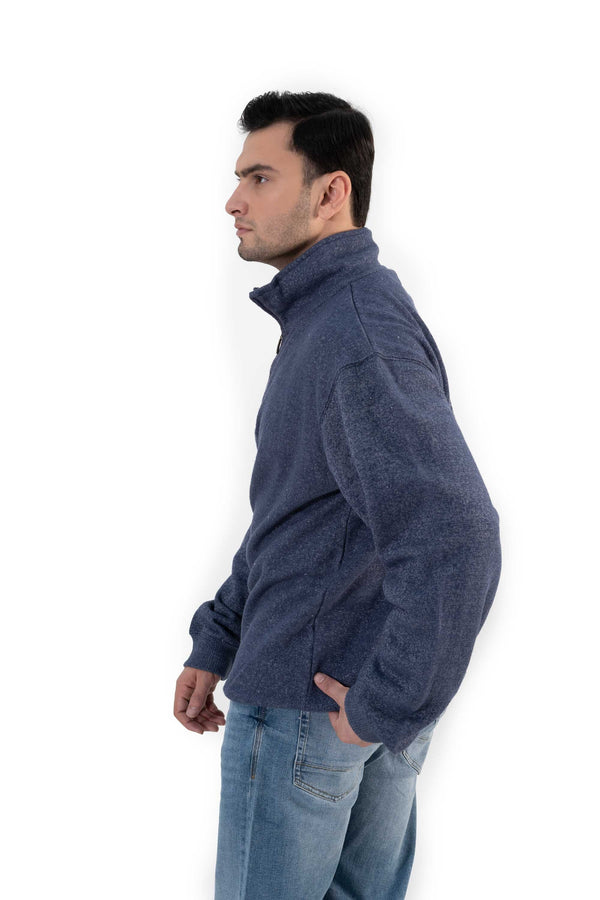 Elo Rivers5 Men's Fleece Quarter Zipper Sweatshirt Black Marl