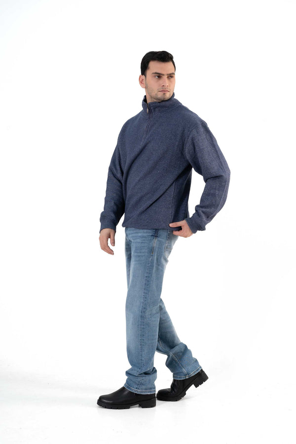 Elo Rivers5 Men's Fleece Quarter Zipper Sweatshirt Black Marl