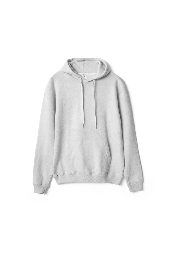elo Rivers5 Men's Textured Fleece Pullover Hoodie Grey Melange