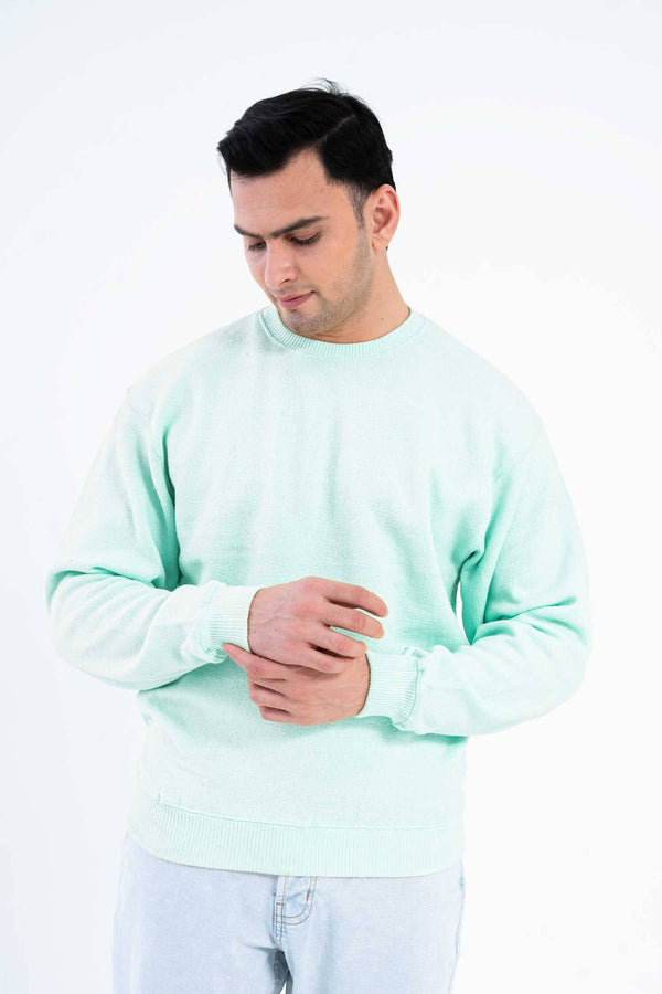 elo Riverwear Men's Drop-Shoulder Fleece Sweat Shirt Green