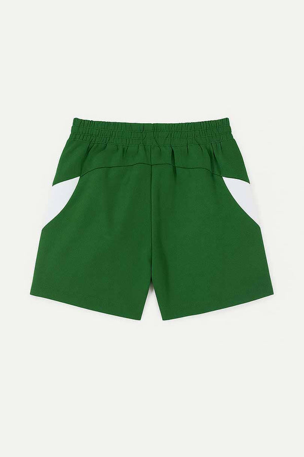 Elo Rolini Men's Contrast Activewear Shorts Bottle Green