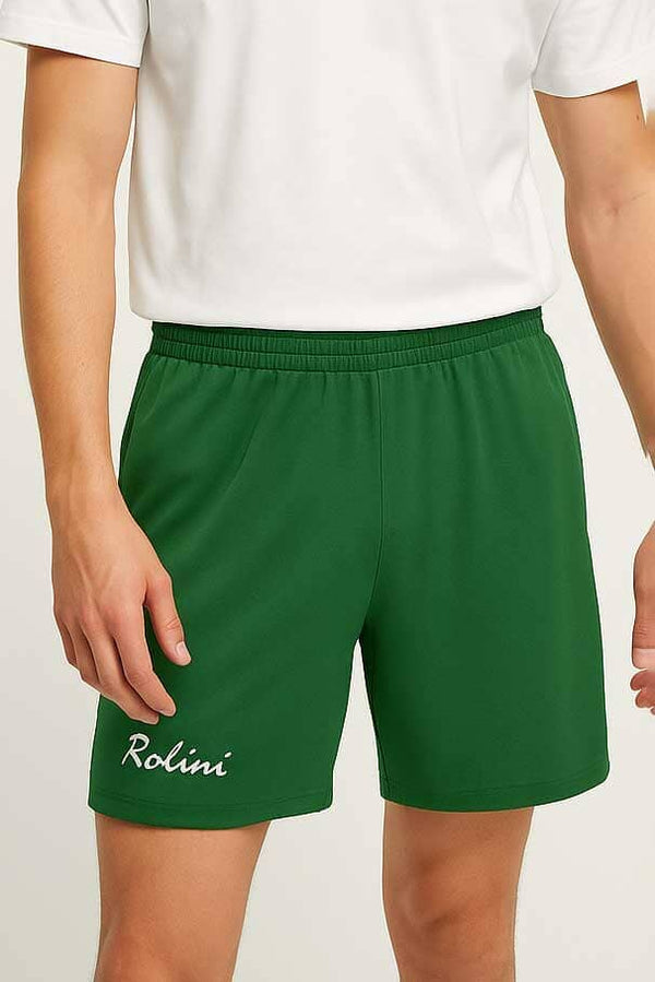 elo Rolini Men's Contrast Activewear Shorts Bottle Green