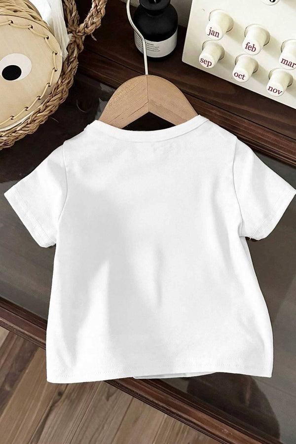 Elo Royal Club Boy's Basketball Player Printed Tee Shirt White