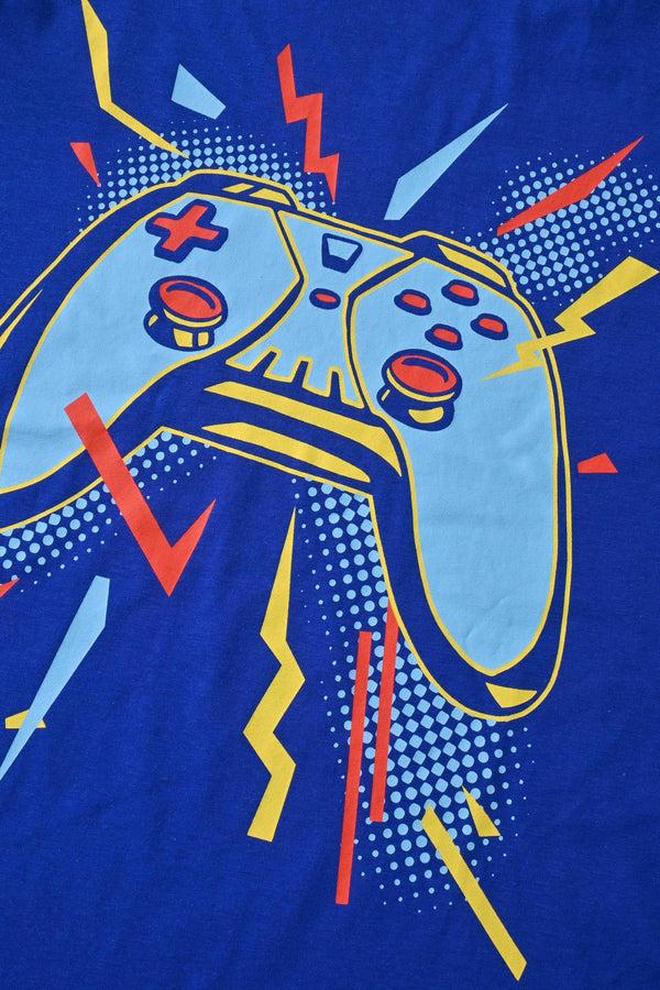 Elo Royal Club Boy's Controller Printed Tee Shirt Royal