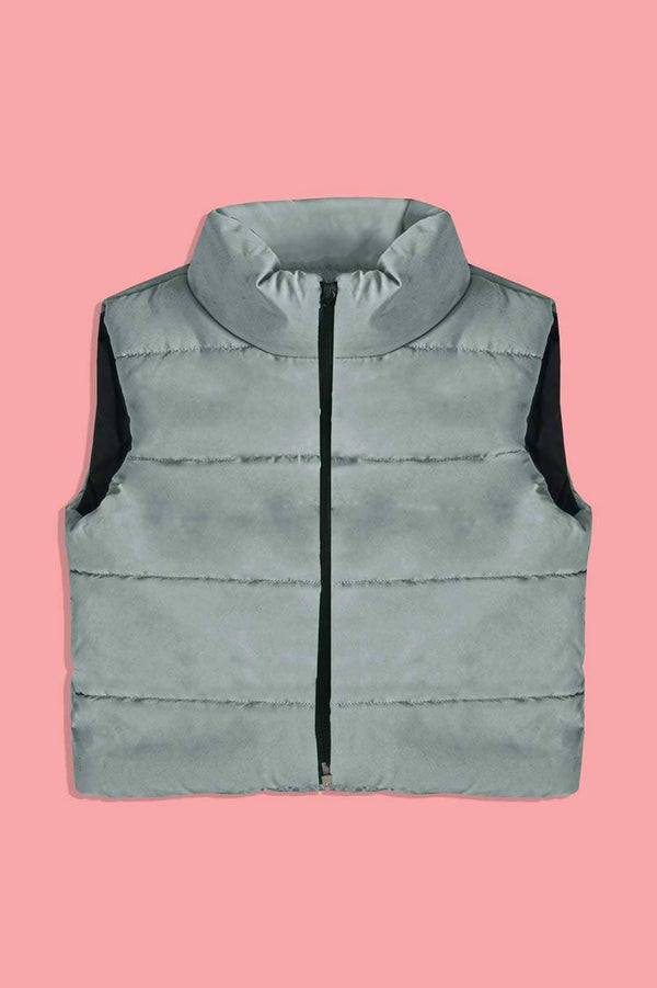 elo RSG Women's Edmonton Zipper Body Warmer Puffer Gilet Graphite