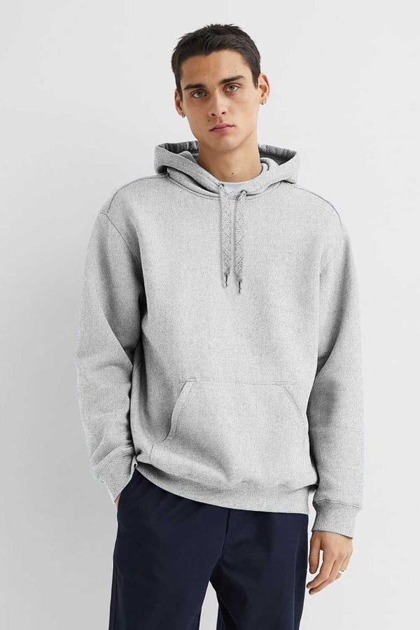 elo RW Men's Cameroon Fleece Pullover Hoodie Melange Grey