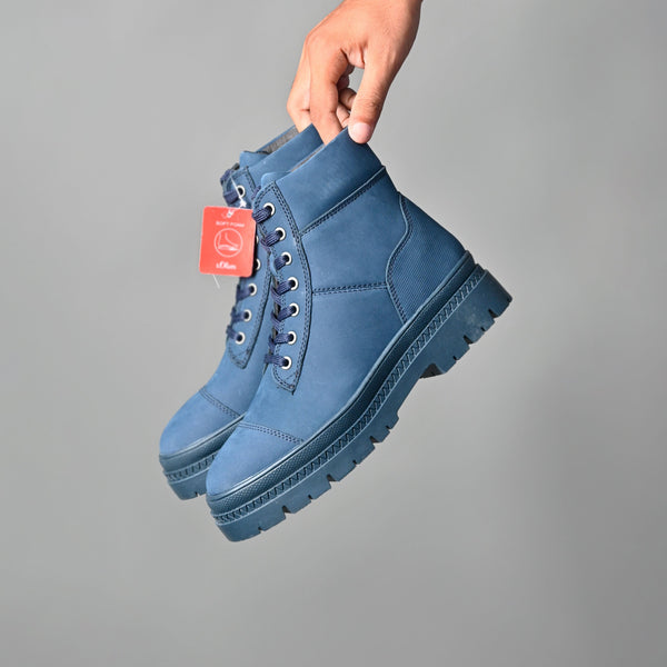 Elo S.Oliver Unisex Classic Genuine Leather Boots Camel