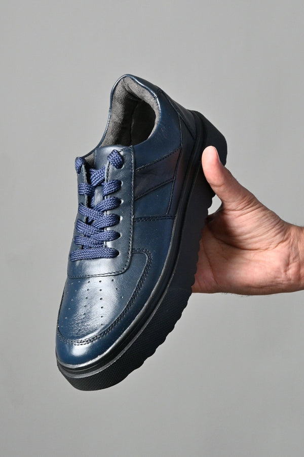 Elo S.Oliver Unisex Soft Sole Classic Upper Leather Sneakers Navy