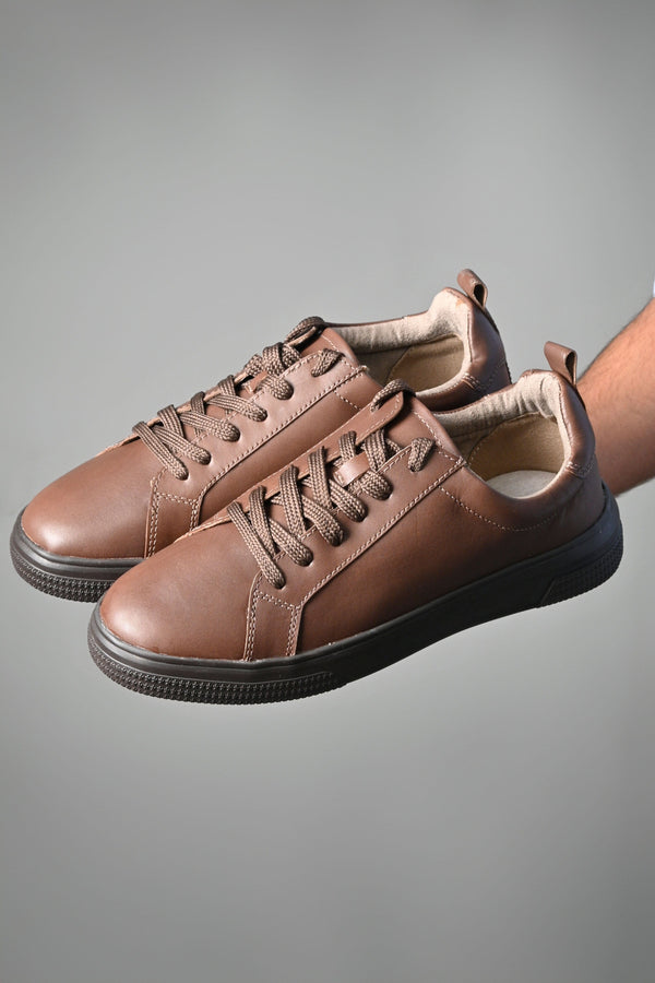 Elo S.Oliver Unisex Soft Sole Leather Sneakers Beige