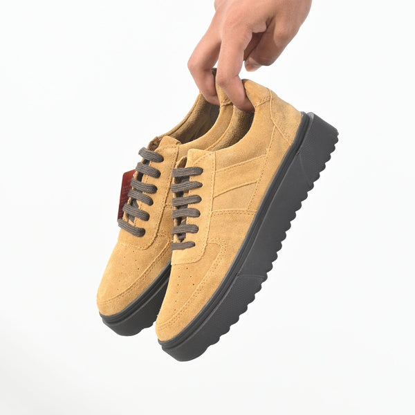 elo S.Oliver Unisex Soft Sole Upper Leather Sneakers Brown