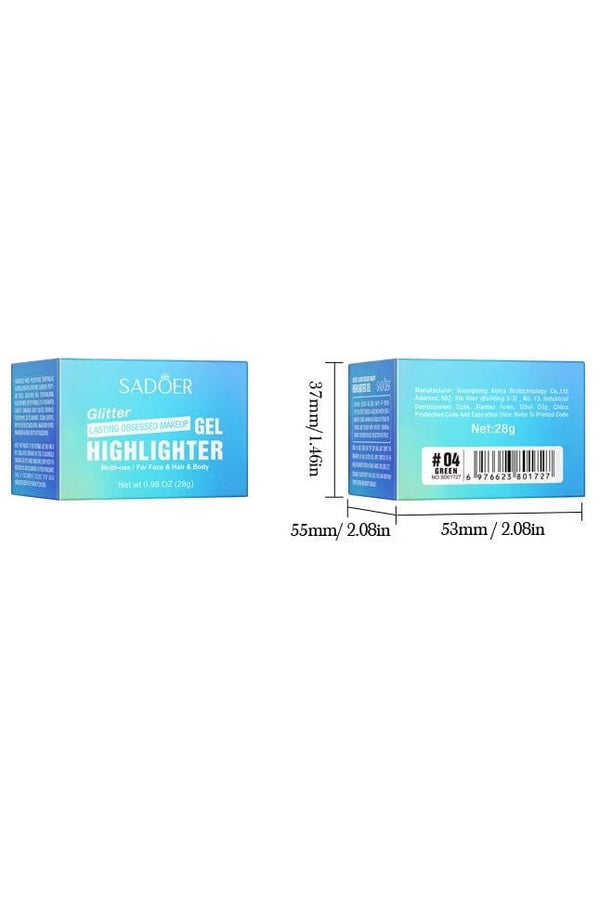 Elo Sadoer Glitter Lasting Obsessed Makeup Gel Highlighter