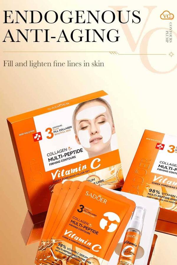 Elo Sadoer Multi-Peptide Vitamin C Firming Contours Cheek & Forehead Filler Set