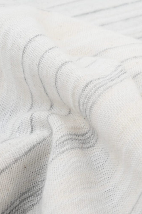 Elo Safina Women’s Stripe On Sleeves Design Tee Shirt Black & Grey