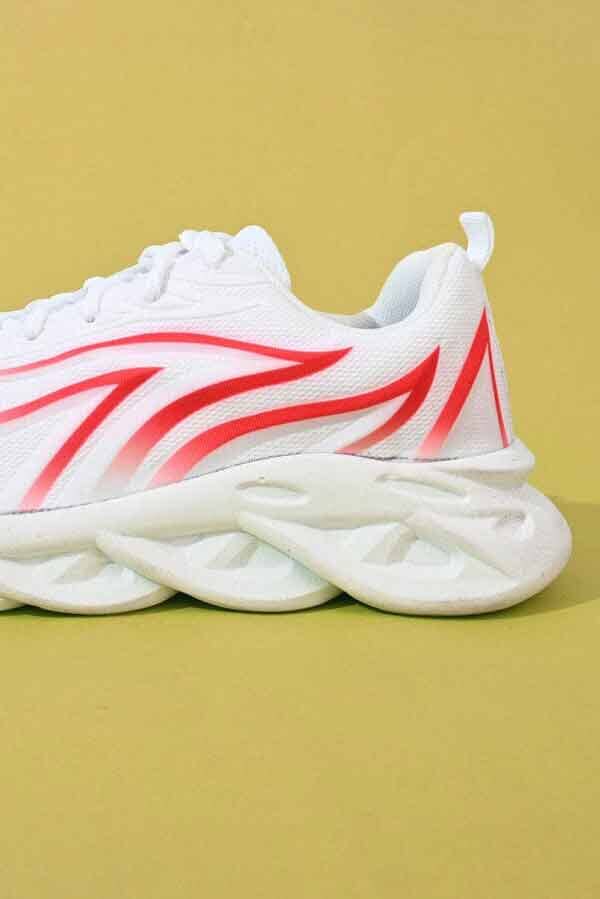 Elo Seryona Fashion Men's Classic Chunky Shoes White & Red