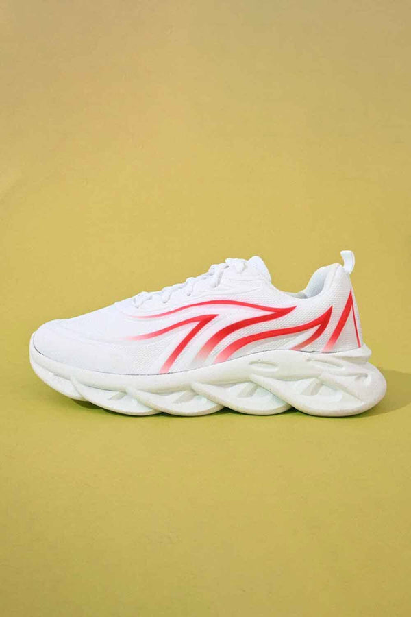 elo Seryona Fashion Men's Classic Chunky Shoes White & Red