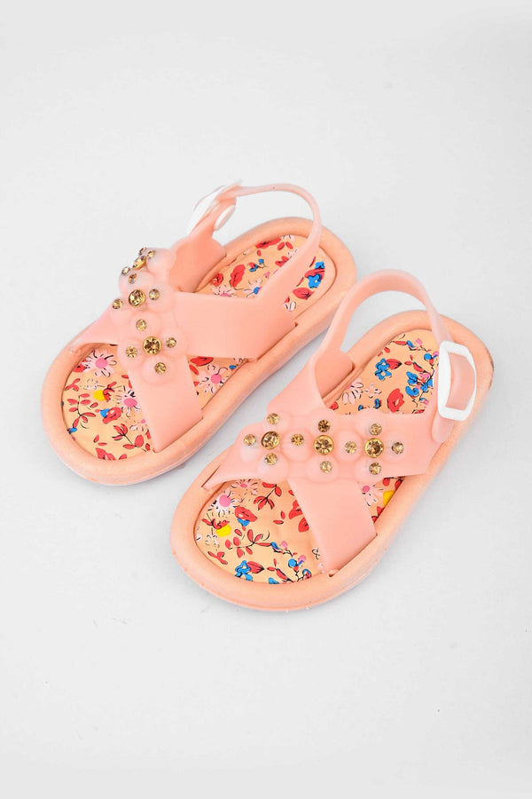 Elo Seven Eleven Girl's Cross Over Style Comfort Sandals Blue
