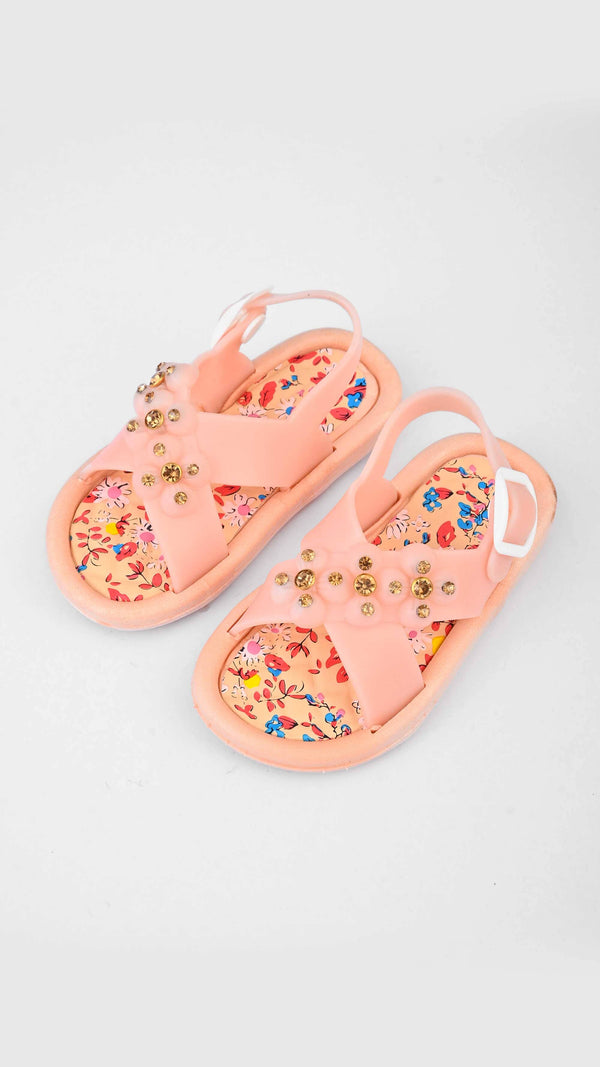 Elo Seven Eleven Girl's Cross Over Style Comfort Sandals Blue