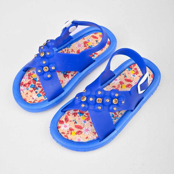 elo Seven Eleven Girl's Cross Over Style Comfort Sandals Blue