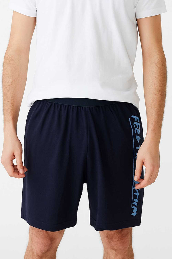 elo Sinsay Men's Feel The Rhythm Long Boxer Shorts Navy