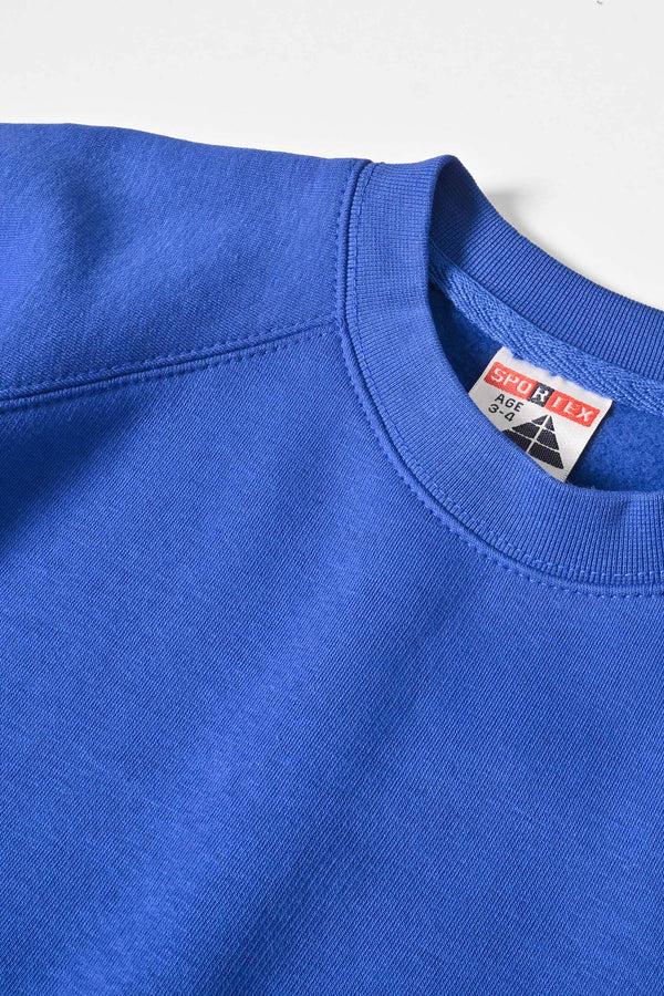 Elo Sportex Kid's Solid Design Raglan Sleeve Fleece Sweat Shirt Royal
