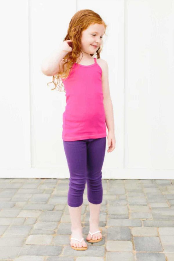 Elo T2 Kid's Hague Solid Design Capri Tights Aqua Blue