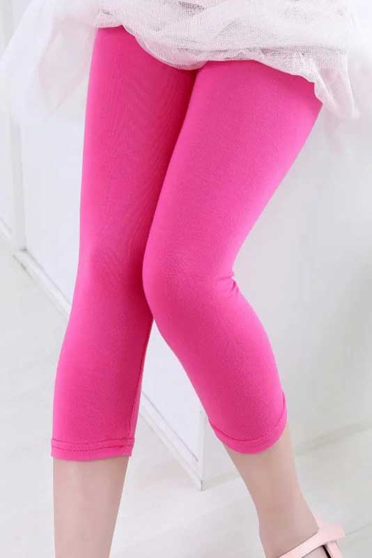 Elo T2 Kid's Hague Solid Design Capri Tights Aqua Blue