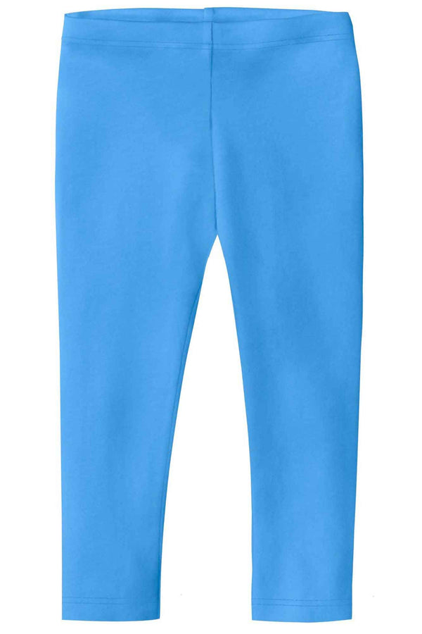 elo T2 Kid's Hague Solid Design Capri Tights Aqua Blue