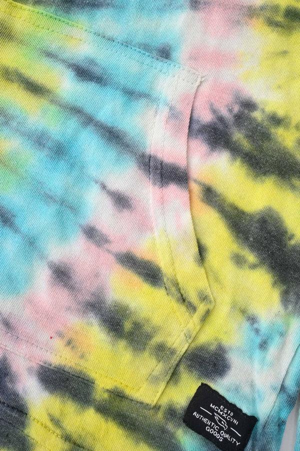 Elo TH Boy's Tie & Dye Classic Brighton Hoodie Yellow & Turquoise