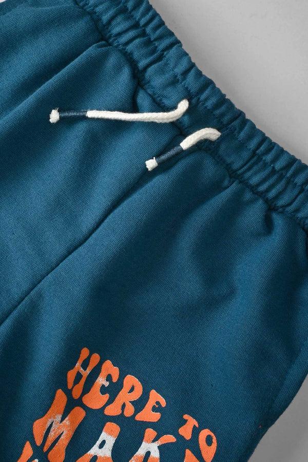 Elo Tiny Teen Baby Kid's Here To Make Waves Printed Shorts Zinc