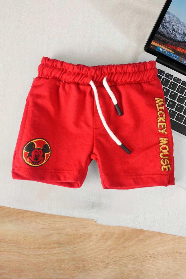 Elo Tiny Teen Baby Kid's Mickey Mouse Printed Shorts Bottle Green