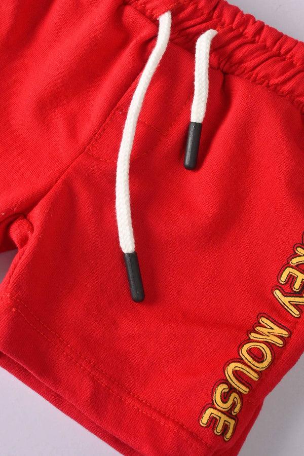 Elo Tiny Teen Baby Kid's Mickey Mouse Printed Shorts Bottle Green