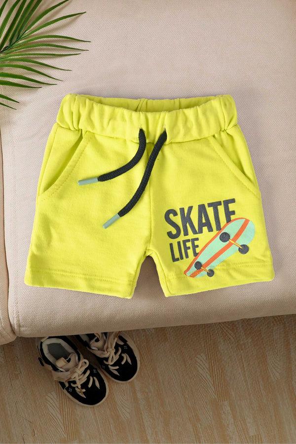 Elo Tiny Teen Baby Kid's Skate Life Printed Shorts Burgundy