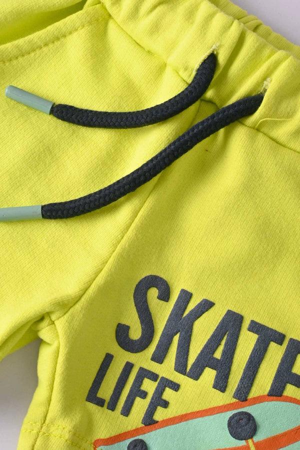 Elo Tiny Teen Baby Kid's Skate Life Printed Shorts Burgundy