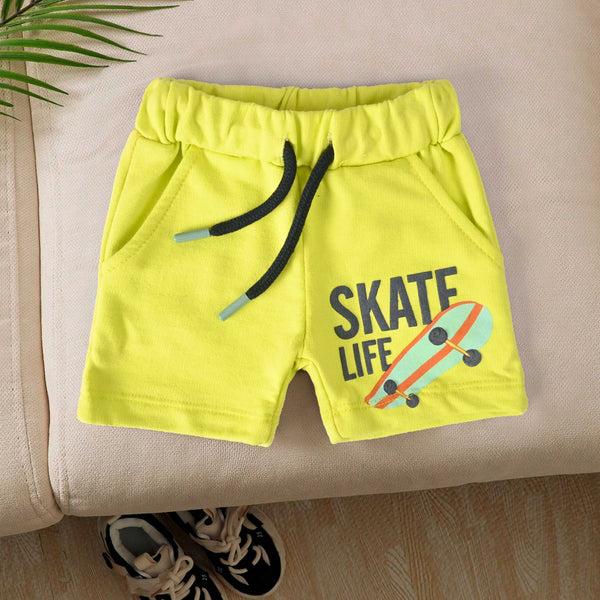 Elo Tiny Teen Baby Kid's Skate Life Printed Shorts Burgundy
