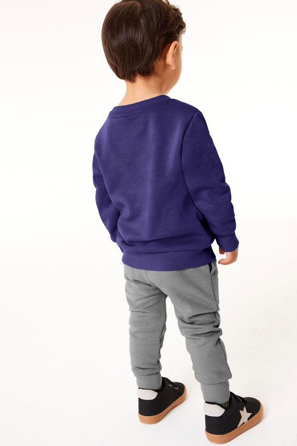 Elo Tiny Teen Kid's 123 Printed Fleece Sweat Shirt Cream