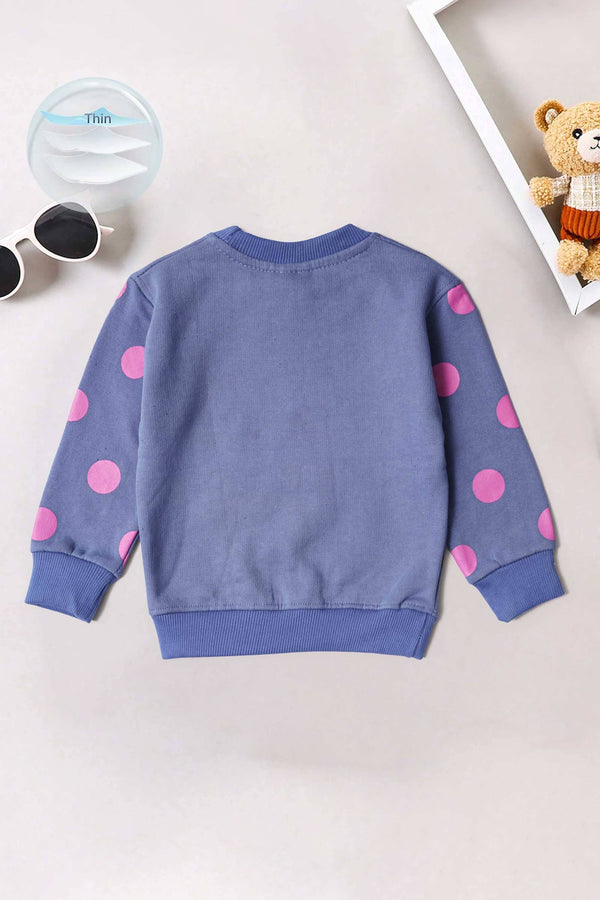 Elo Tiny Teen Kid's Bonjour High Density Printed Sweat Shirt Powder Blue
