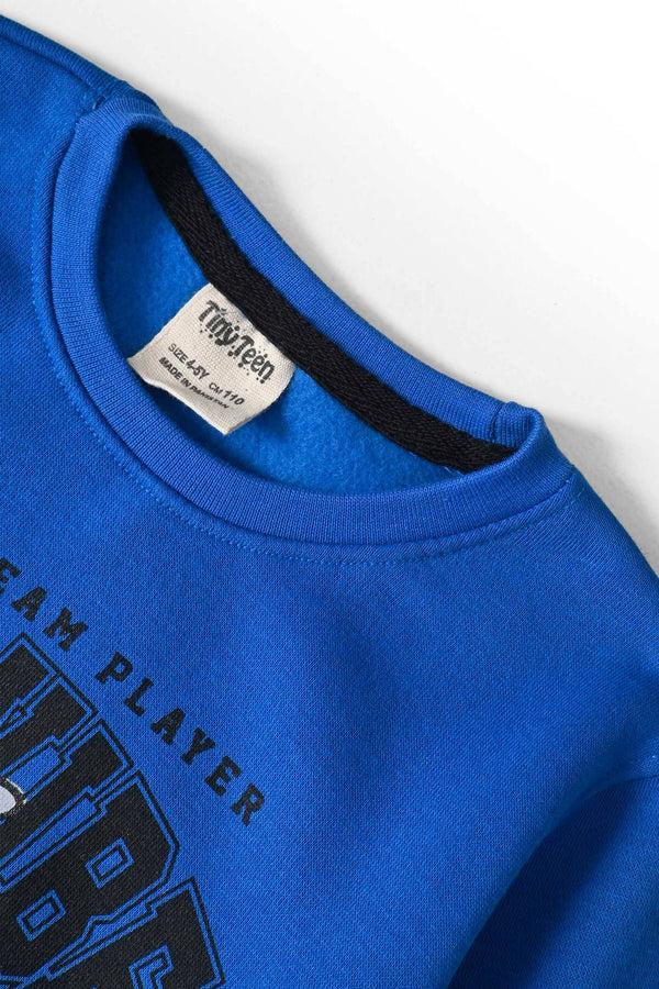 Elo Tiny Teen Kid's Cool Vibes Printed Sweat Shirt Royal