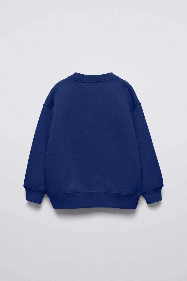 Elo Tiny Teen Kid's Dinosaur Printed Sweat Shirt Navy