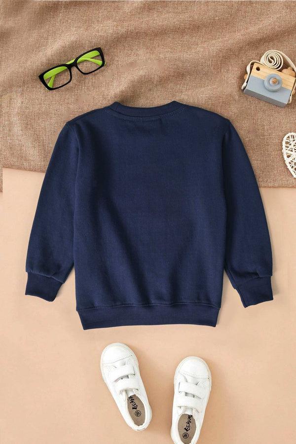 Elo Tiny Teen Kid's Embroidered Fleece Sweat Shirt Powder Blue